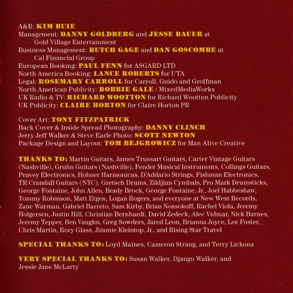 Steve Earle & The Dukes – JERRY JEFF (CD)