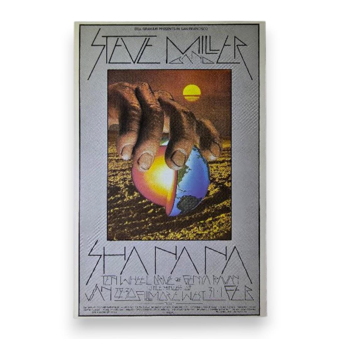 Steve Miller Band, Sha Na Na, The Fillmore West by David Singer | January 29-February 1, 1970 | Vintage Handbill