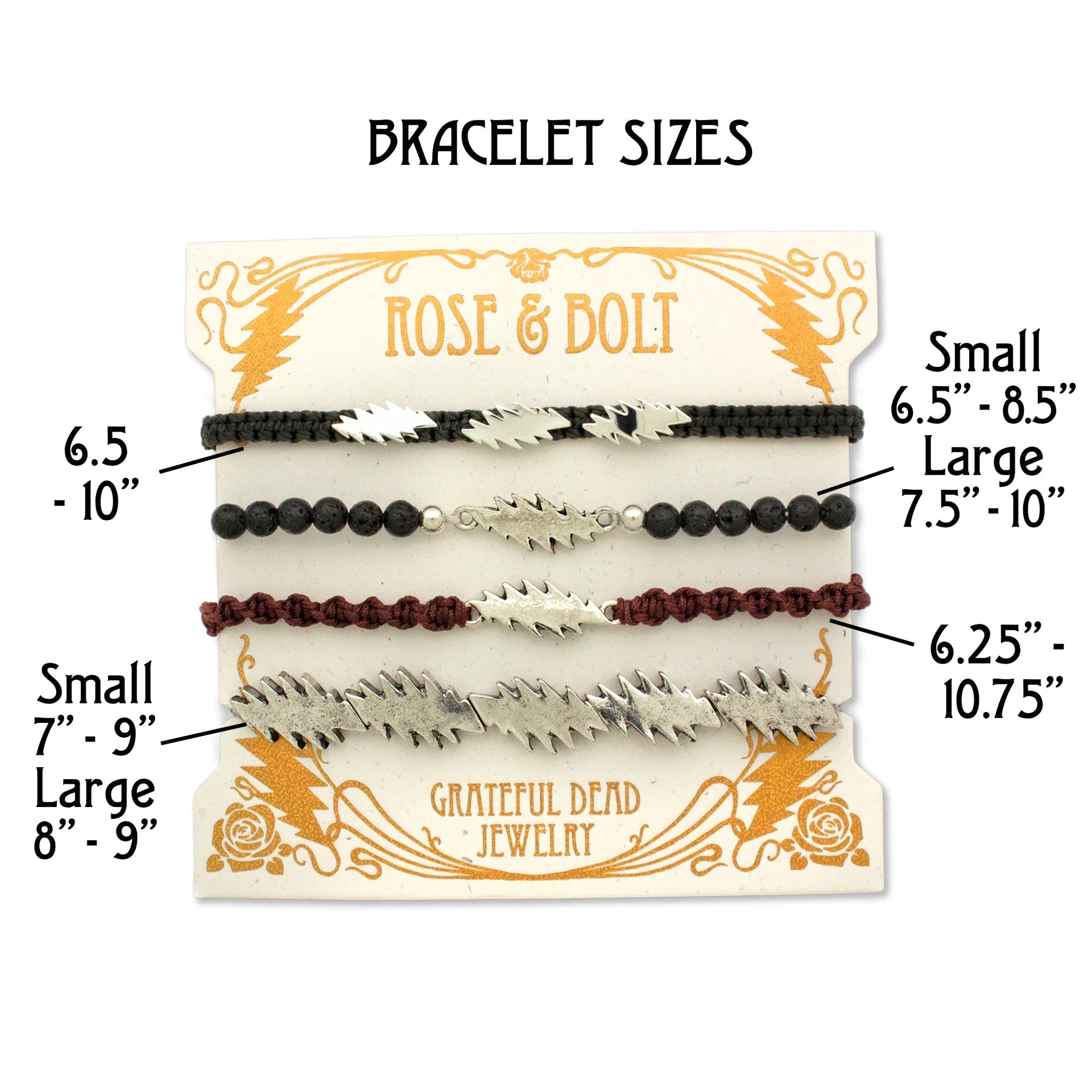 Grateful Dead Summer Tour Bracelet Stack | Stone Jack Baller - Side View