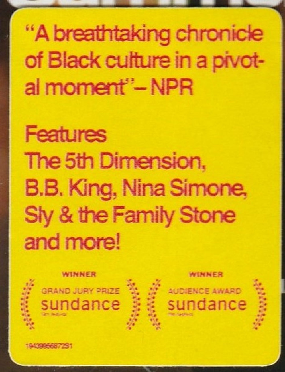 Summer Of Soul (...Or, When The Revolution Could Not Be Televised) - Original Motion Picture Soundtrack (CD)