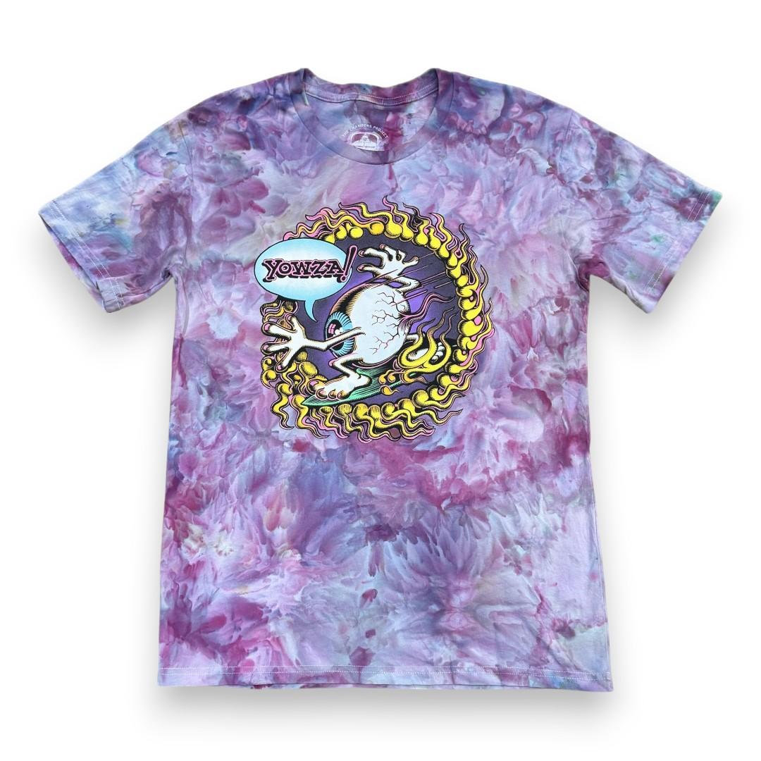 Surfing Eyeball Tie Dye T-Shirt by Rick Griffin - Front