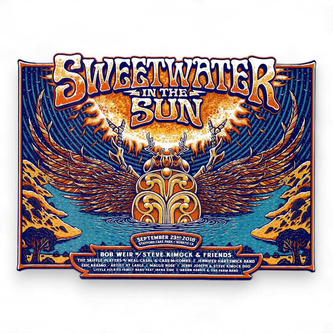 Sweetwater in the Sun at Sweetwater Music Hall Poster by Pete Schaw (2018)
