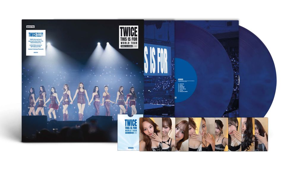 TWICE – TWICE Special Vinyl (THIS IS FOR) WORLD TOUR FINALE in SEOUL - LIVE (Neptune Blue 2-LP Vinyl)