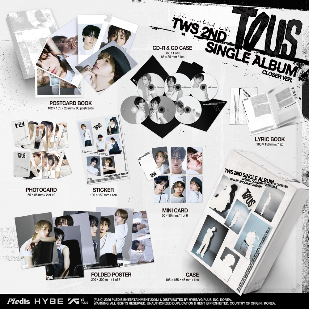 TWS – TWS 2nd Single Album 'TO US' (Closer Ver. CD)
