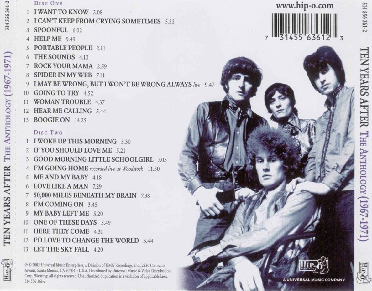 Ten Years After – Anthology 1967-1971 (2-CD) - Detail