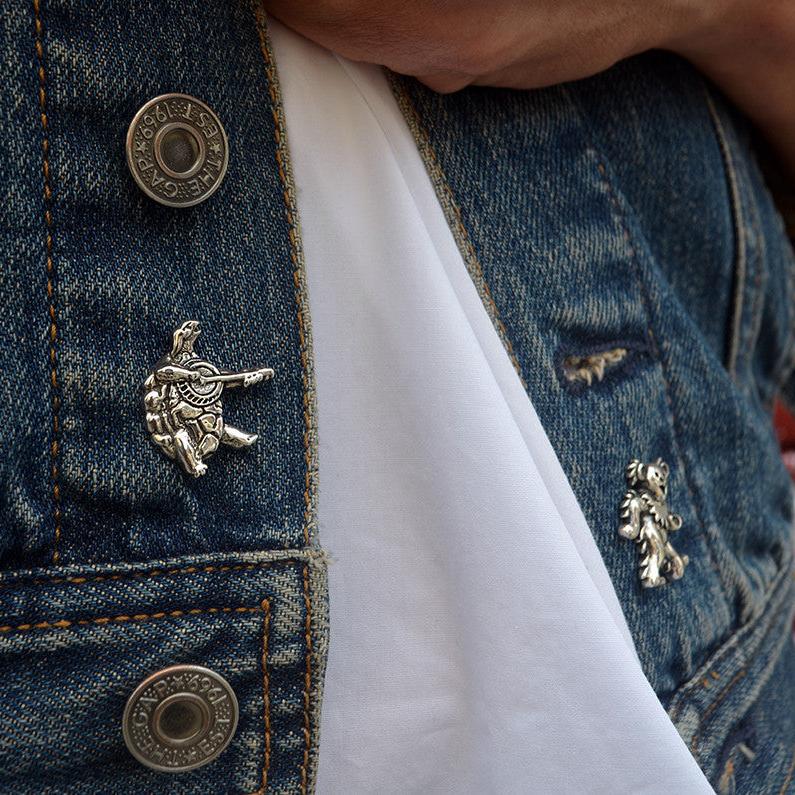 Terrapin Station Sterling Silver Pin