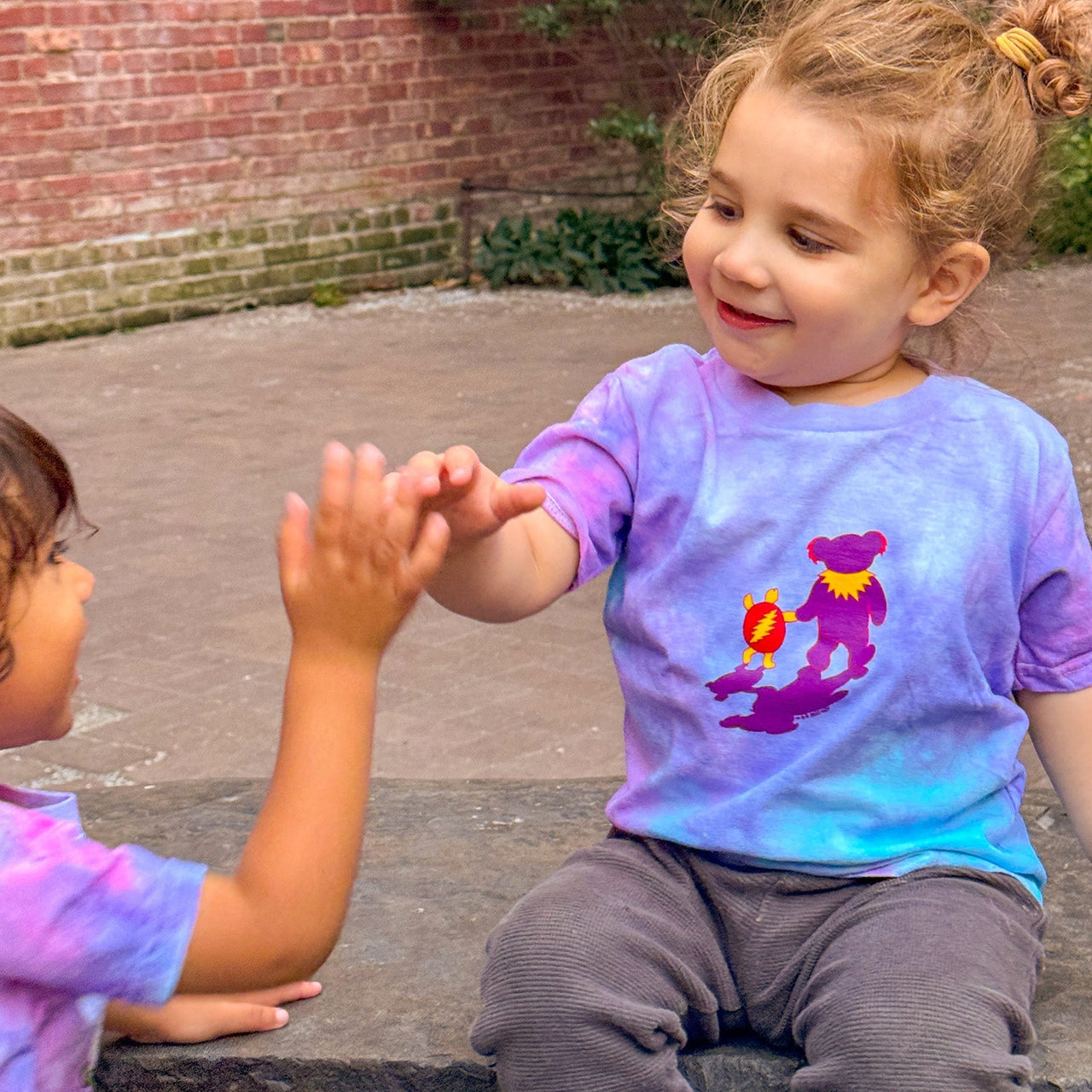 Grateful Dead Terrapin & Bear Tie Dye Toddler T-Shirt