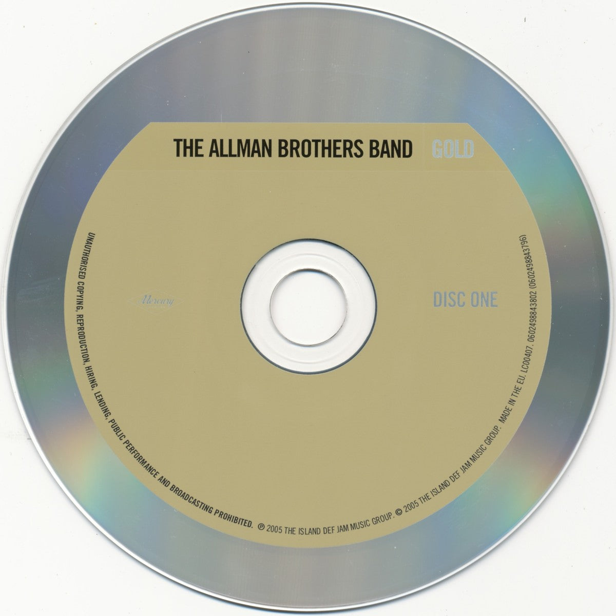 The Allman Brothers Band – Gold (2-CD) - Alternate View