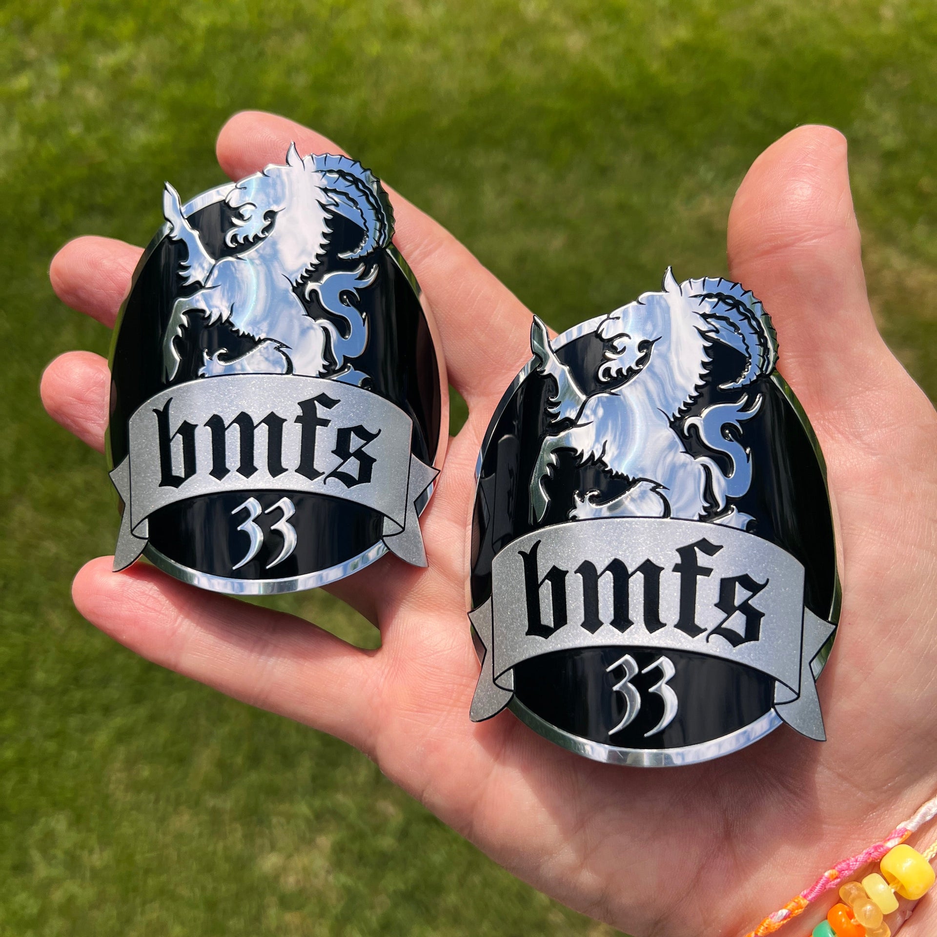 The BMFS Goat Bottle Badge (2-Pack) - Detail