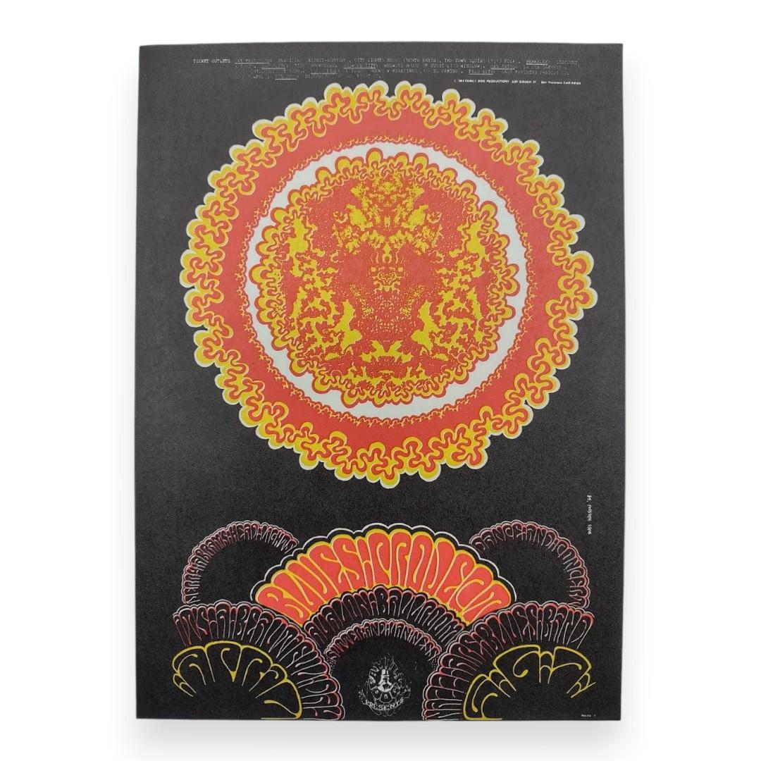 The Blues Project, It’s a Beautiful Day – The Avalon Ballroom, San Francisco (Apr 5–7, 1968) by Wes Wilson (Postcard)