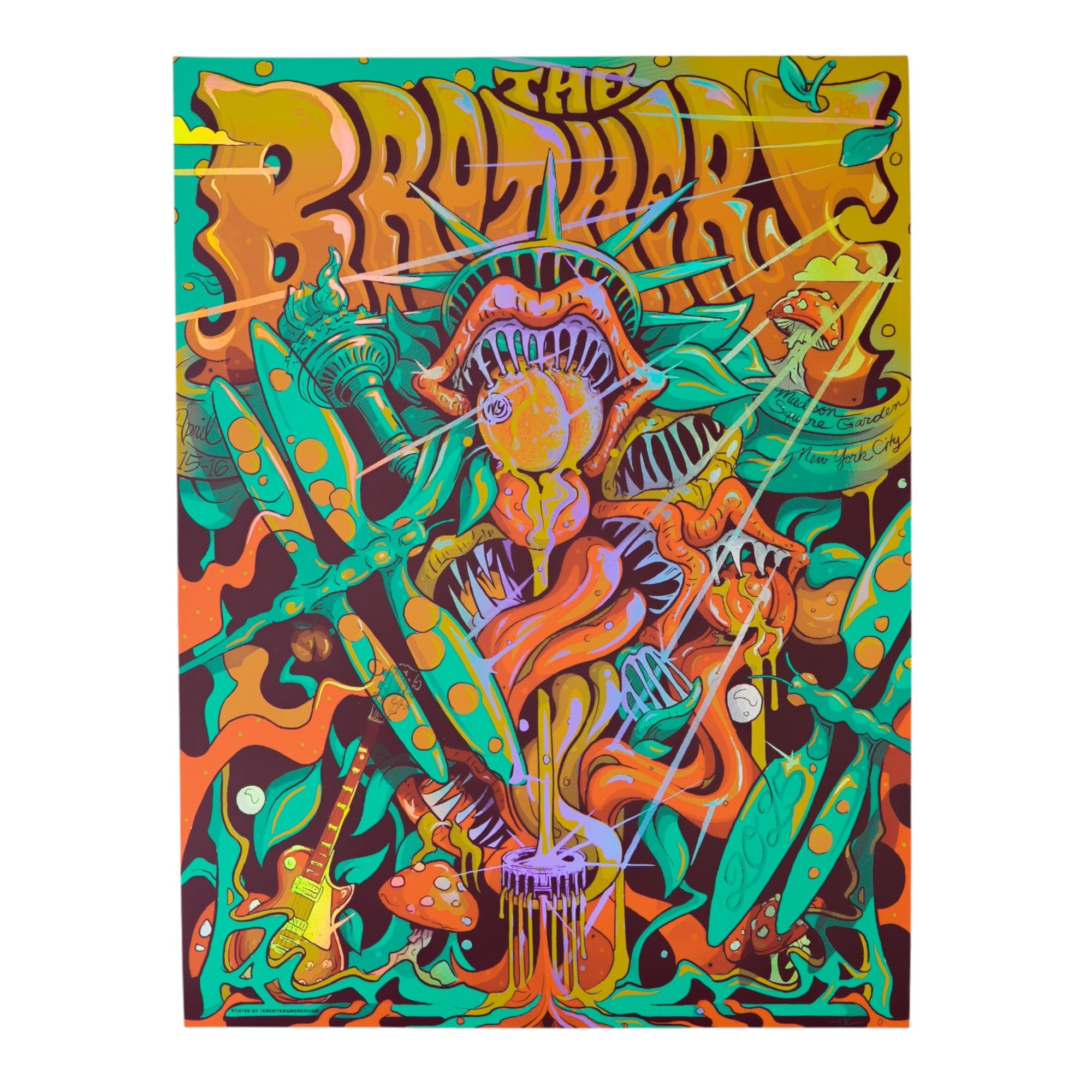 The Brothers MSG Foil Poster (Pre-Party Exclusive) by Jeremy Kramer