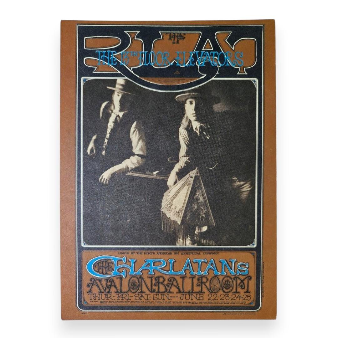 The Charlatans, 13th Floor Elevators – The Avalon Ballroom, San Francisco (Jun 22–25, 1967) by Robert Fried & Herb Greene (Postcard)