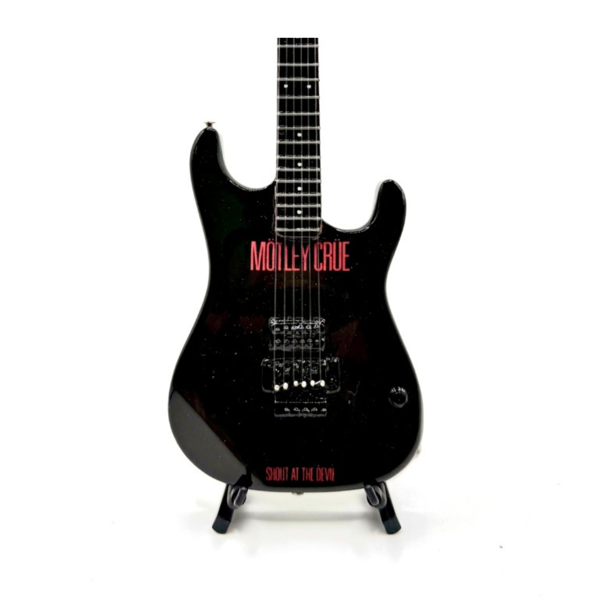 The Complete Mötley Crüe Album Cover Mini Guitar Set – All 4 Official Mini Guitar Designs