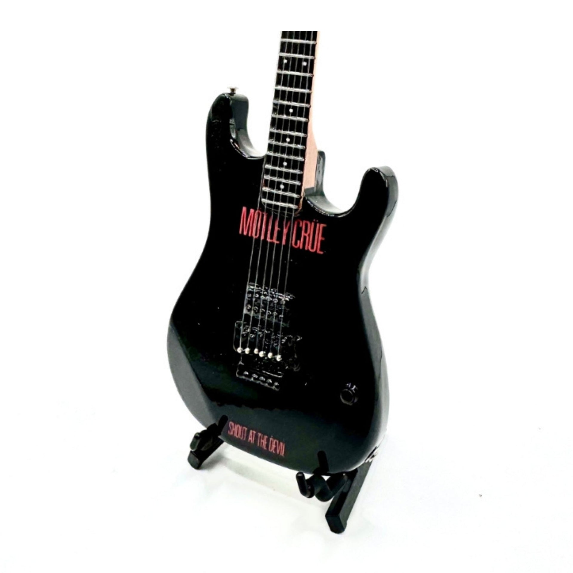 The Complete Mötley Crüe Album Cover Mini Guitar Set – All 4 Official Mini Guitar Designs