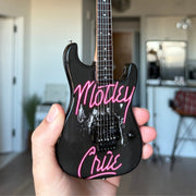 The Complete Mötley Crüe Album Cover Mini Guitar Set – All 4 Official Mini Guitar Designs