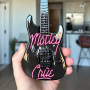 The Complete Mötley Crüe Album Cover Mini Guitar Set – All 4 Official Mini Guitar Designs