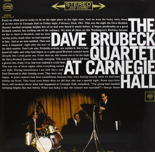 The Dave Brubeck Quartet – At Carnegie Hall (2-LP Vinyl)
