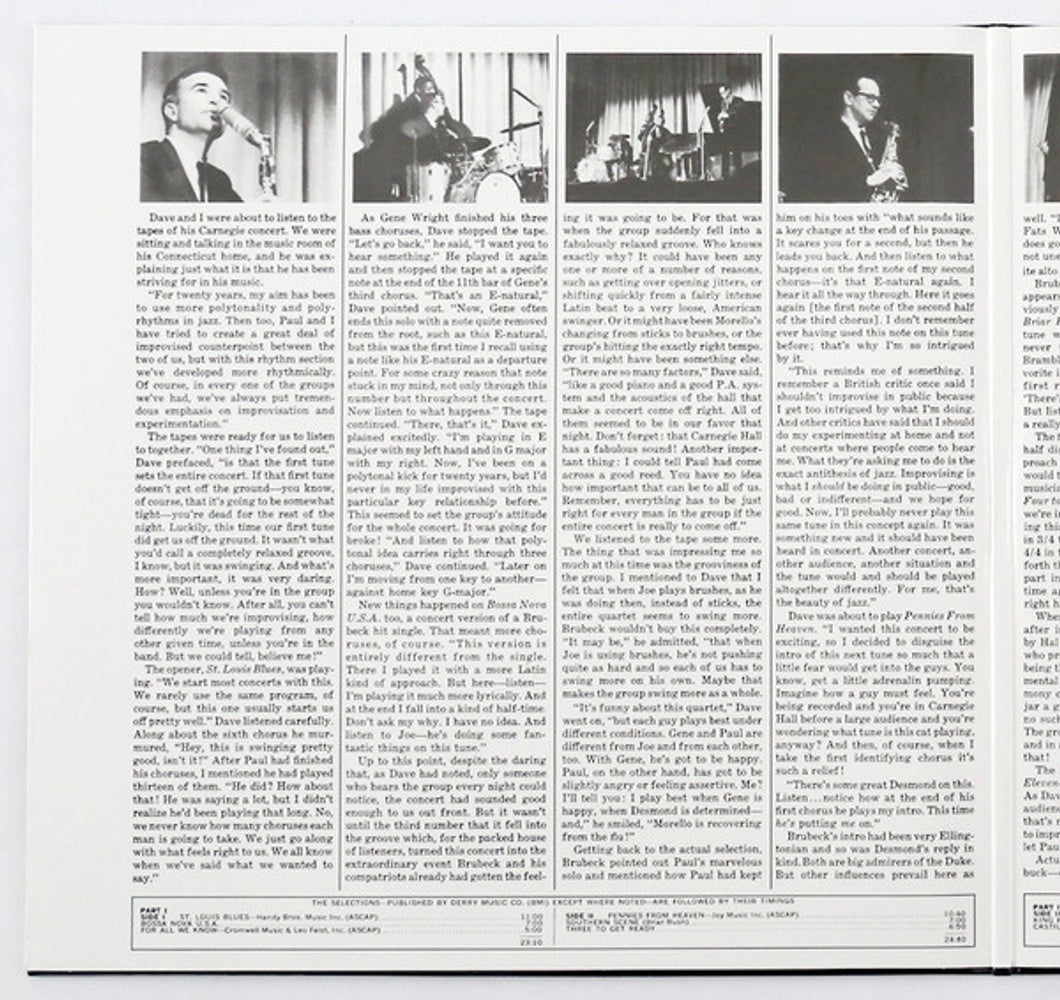 The Dave Brubeck Quartet – At Carnegie Hall (2-LP Vinyl)
