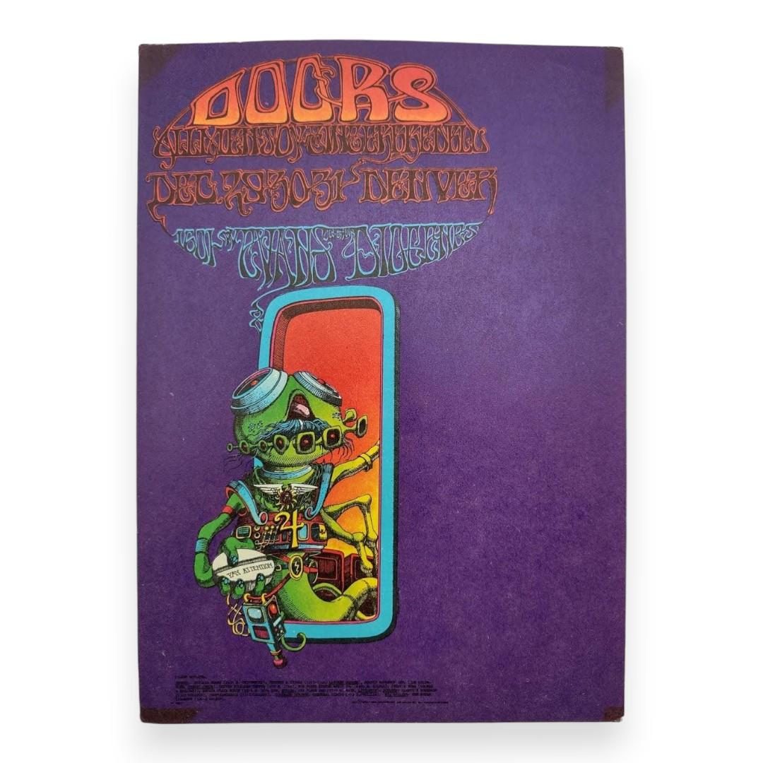 The Doors, Allmen Joy – Denver Dog, Denver (Dec 29–31, 1967) by Rick Griffin (Postcard, Good Condition, Copy 2)