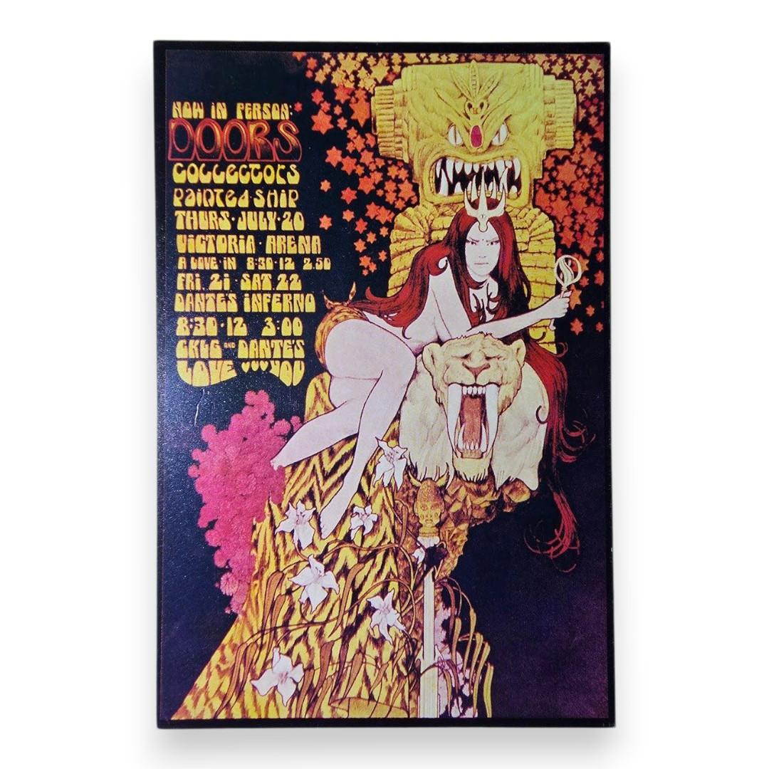 The Doors, Collectors, Painted Ship, Victoria Arena by Bob Masse | July 20-22, 1967 | Vintage Reprint Handbill - Front