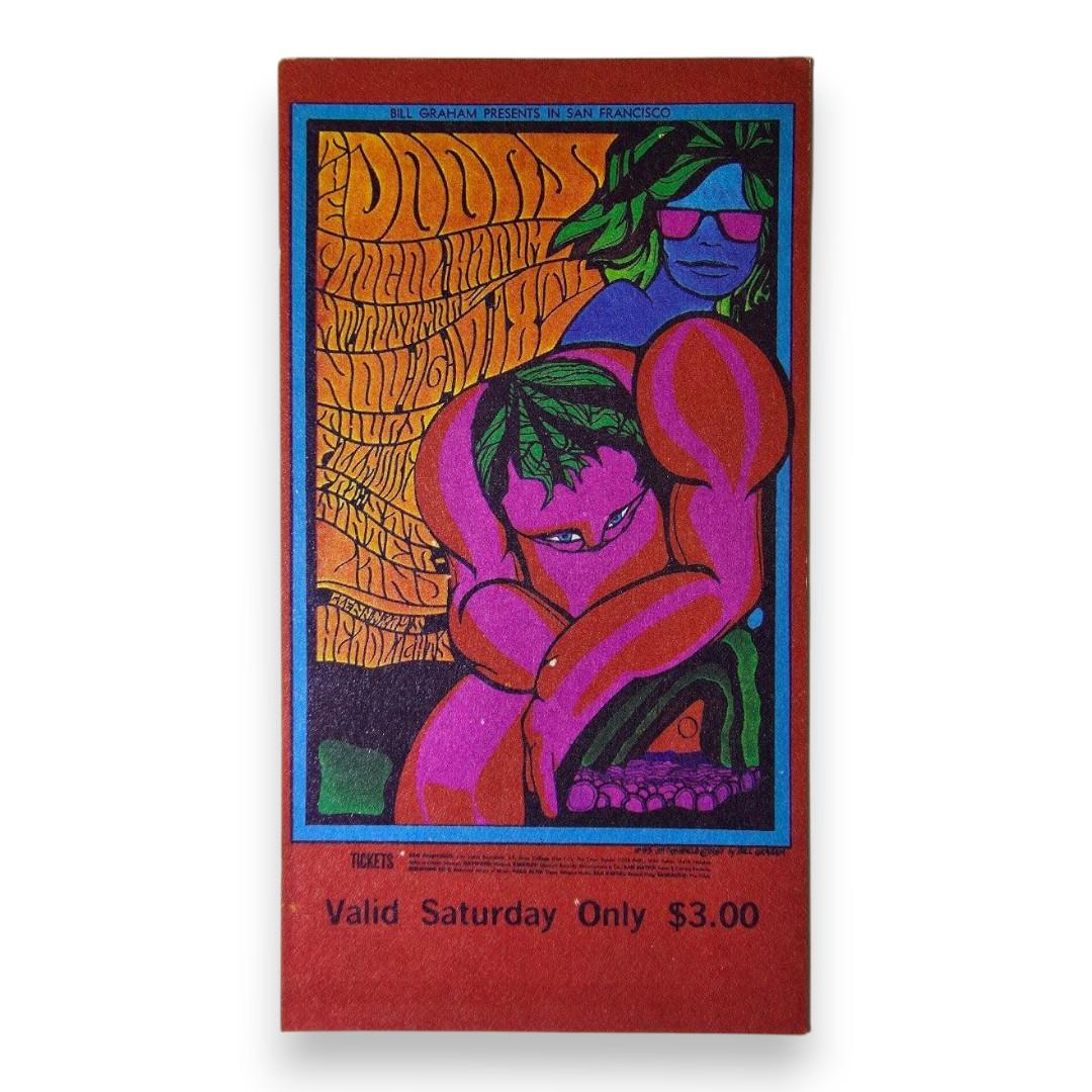 The Doors, Procol Harum, Mt. Rushmore - November 18, 1967 - The Fillmore | Vintage Concert Ticket
