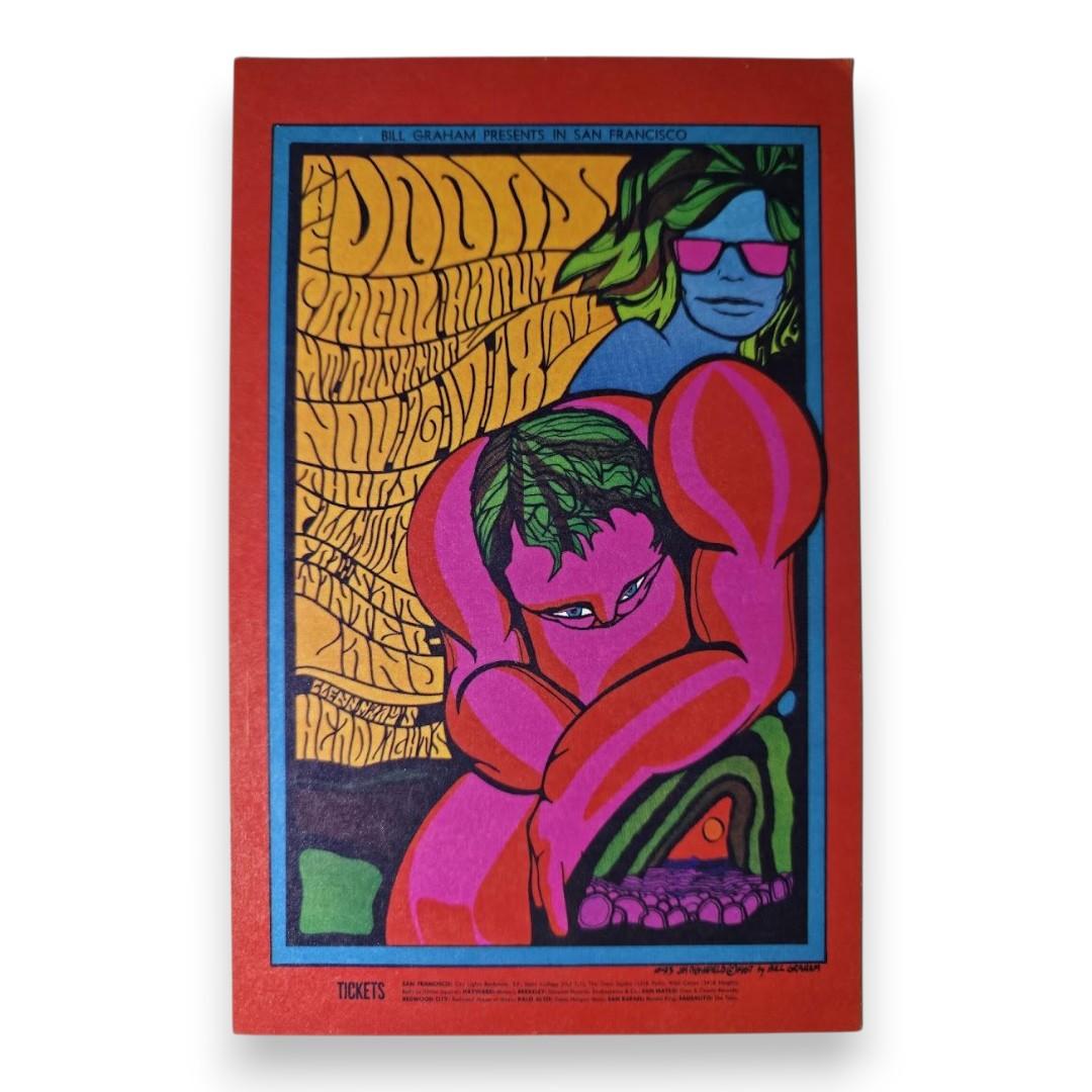 The Doors, Procol Harum, Mt. Rushmore – The Fillmore, San Francisco (Nov 16–18, 1967) by Jim Blashfield (Postcard)