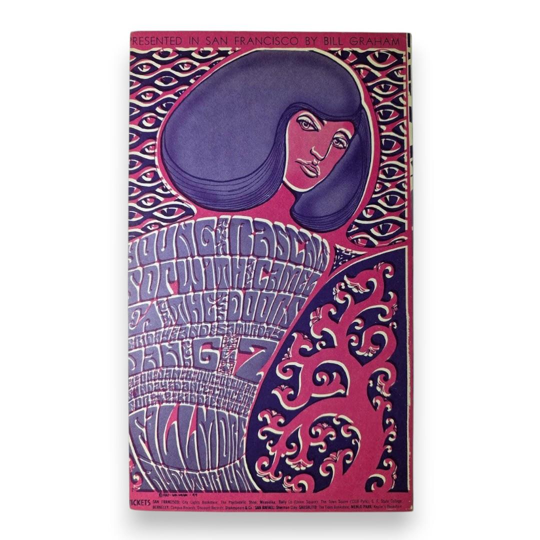 The Doors, Sopwith Camel, The Young Rascals, The Fillmore by Wes Wilson | January 6-7, 1967 | Vintage Handbill