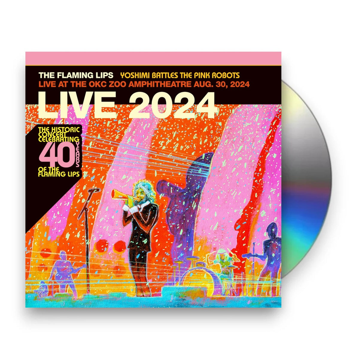 The Flaming Lips – Yoshimi Battles The Pink Robots, Live At The OKC Zoo, Aug. 30, 2024 (CD)