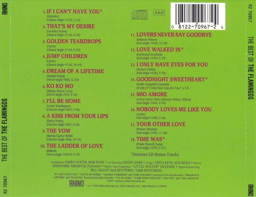The Flamingos – Best Of (CD)