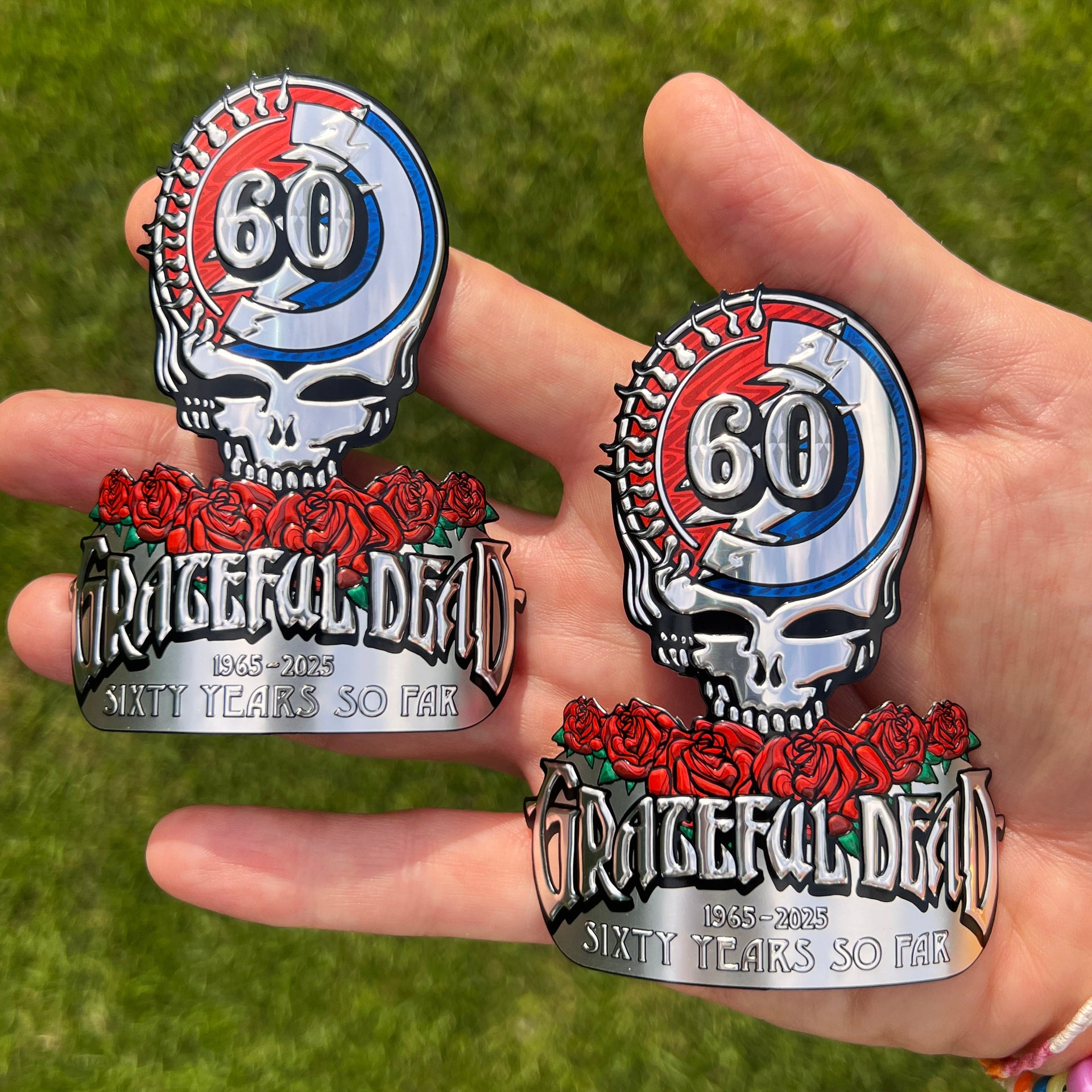 The Grateful Dead 60 Bottle Badge (2-Pack)