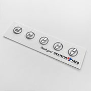 The Mini Bolt Ring Badge (5-Pack)