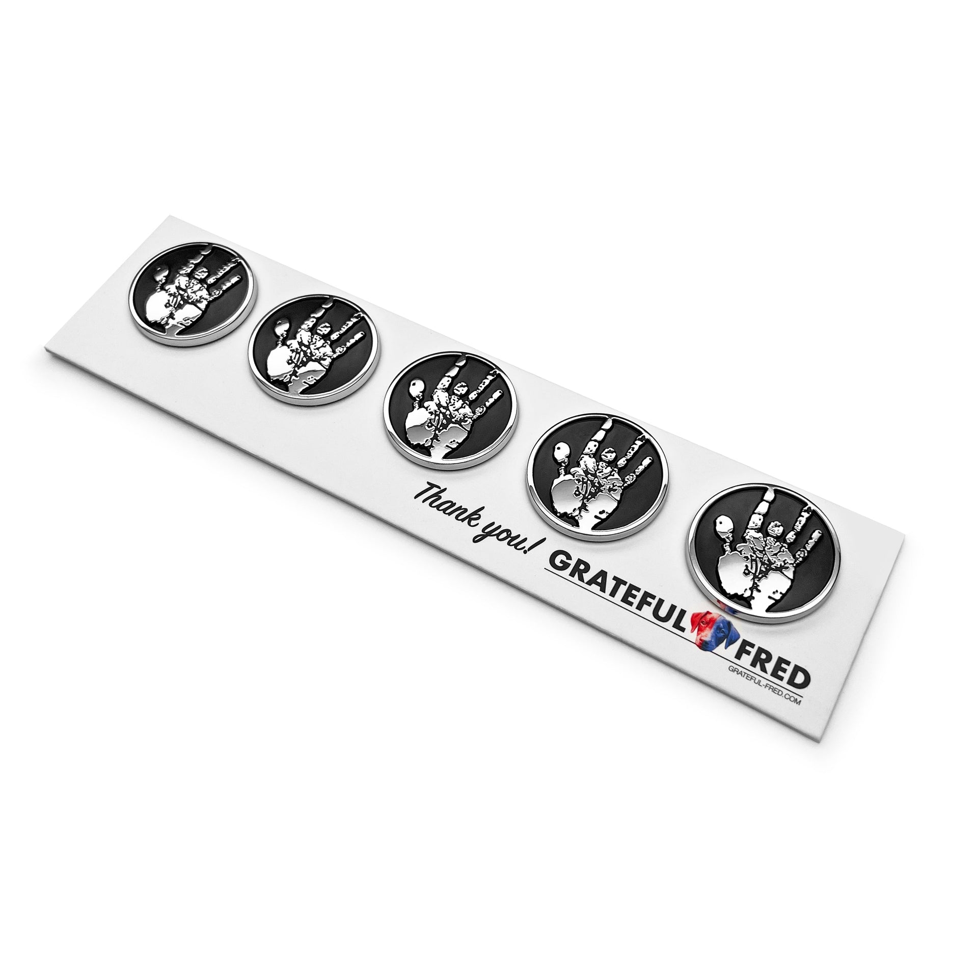The Mini Jerry Garcia Hand Badge (5-Pack)