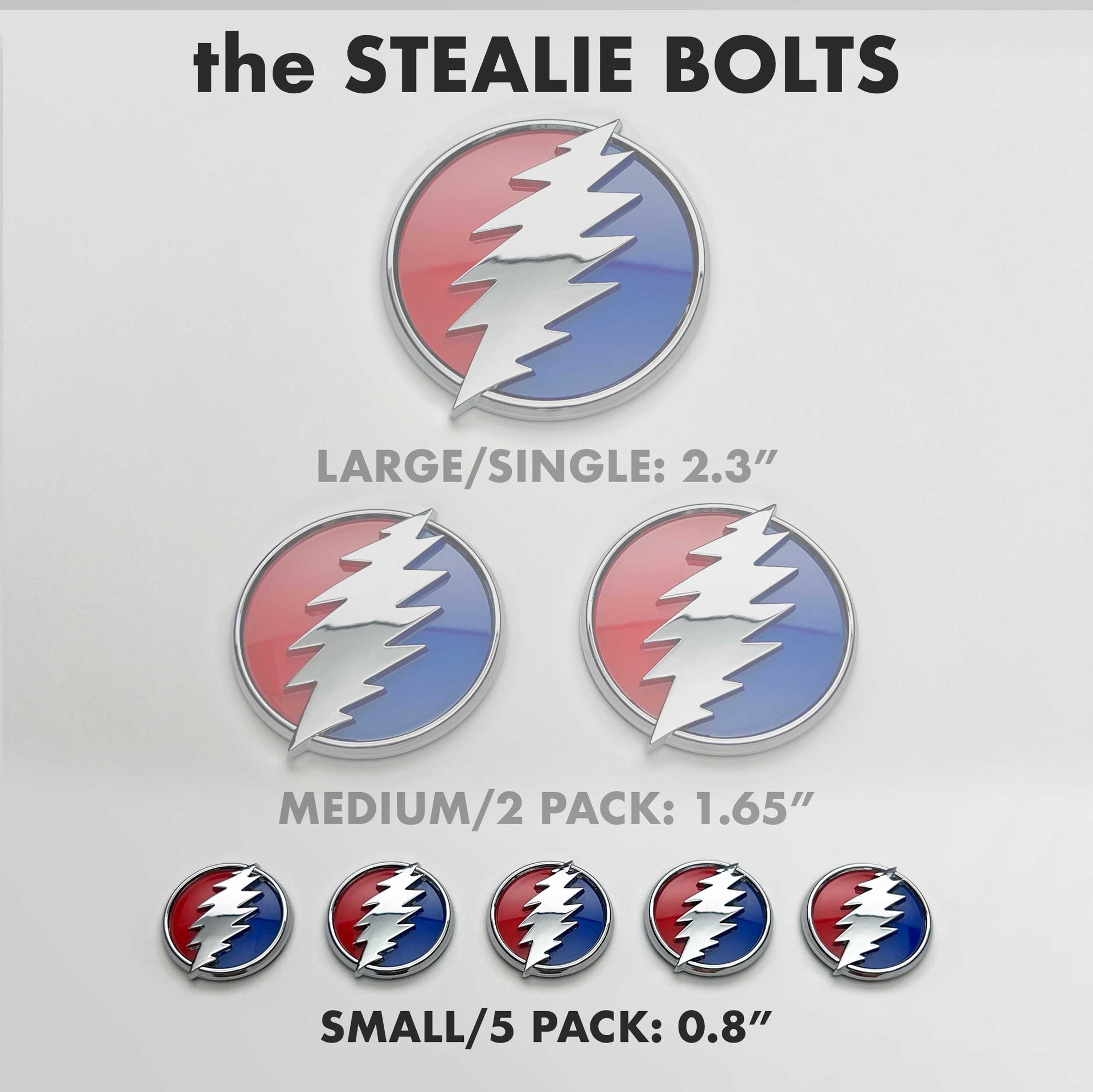 The Mini Stealie Bolt Badge (5-Pack)