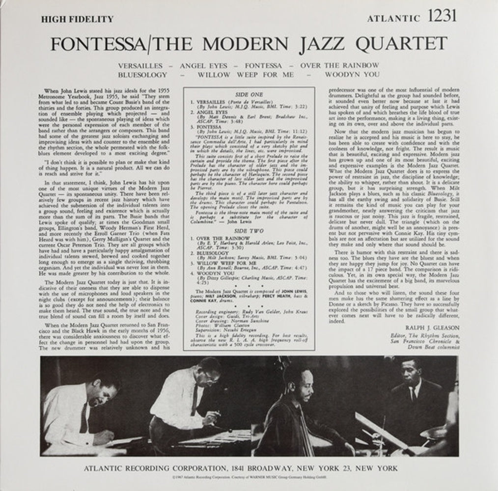 The Modern Jazz Quartet – Fontessa (LP Vinyl)
