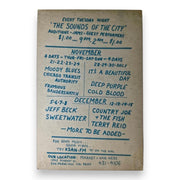 The Moody Blues, Chicago Transit Authority – The Fillmore West, San Francisco (Nov 21–24, 1968) by Rick Griffin & Alton Kelley (Handbill)