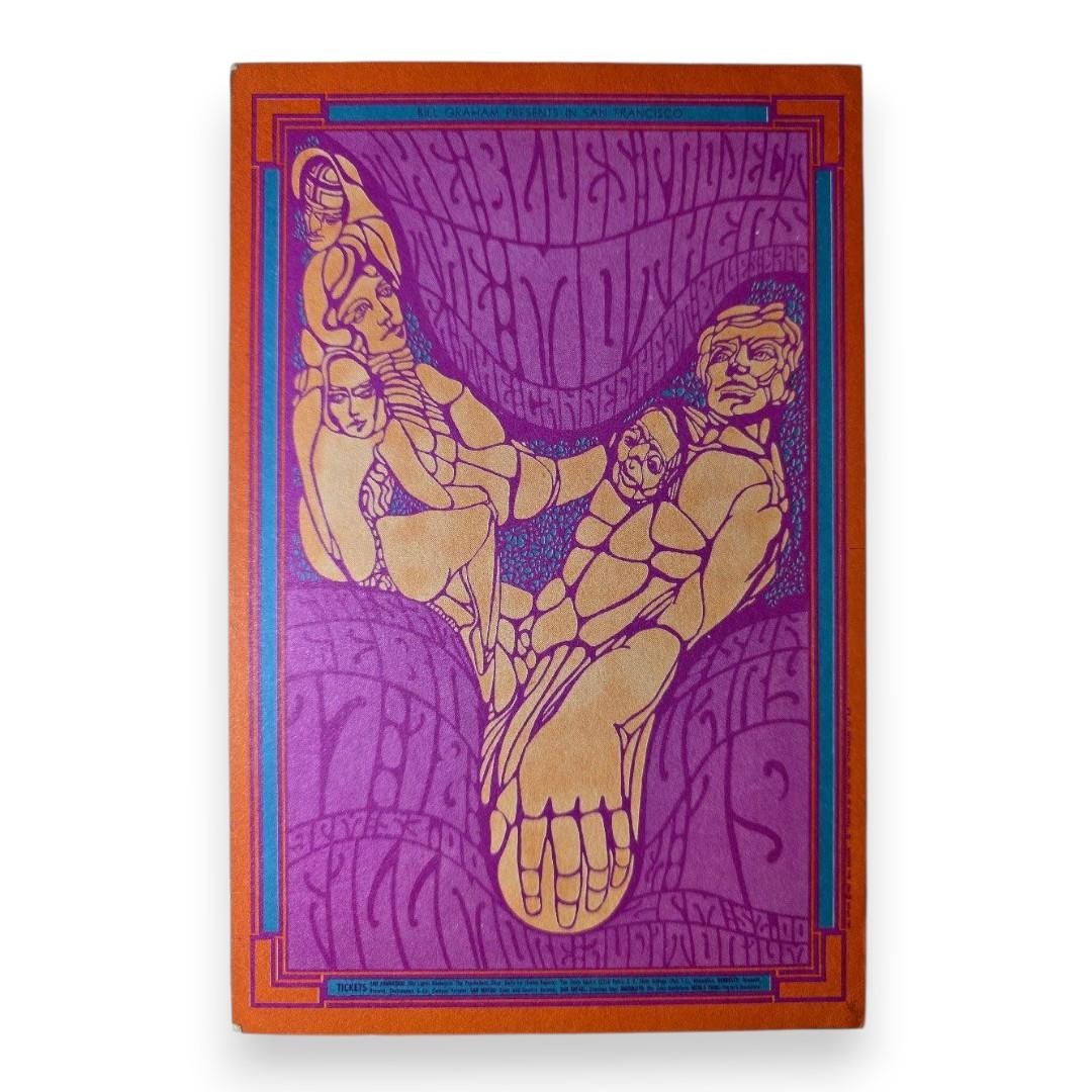 The Mothers, The Canned Heat Blues Band, The Fillmore by Wes Wilson | February 17-19, 1967 | Vintage Postcard - Front