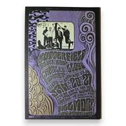 The Paul Butterfield Blues Band, Charles Lloyd Quartet, The Fillmore by Wes Wilson | January 20, 1967 | Vintage Postcard - Front