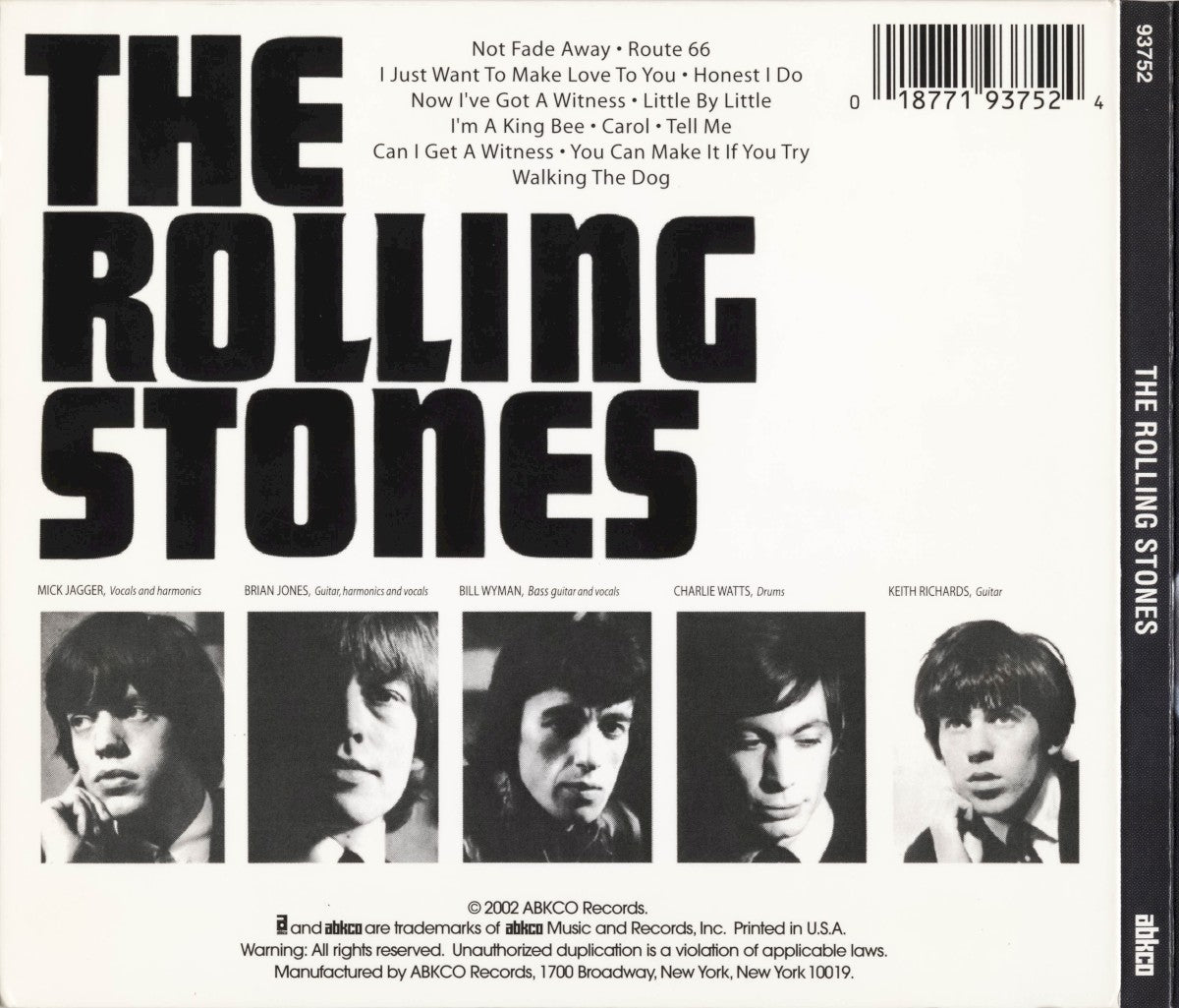 The Rolling Stones – England's Newest Hit Makers: The Rolling Stones (CD) - Detail