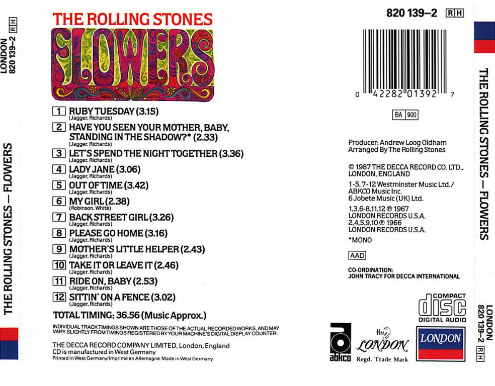 The Rolling Stones – Flowers (CD) - Detail