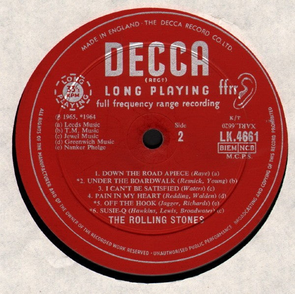 The Rolling Stones – Rolling Stones No.2 (LP Vinyl) - Side View