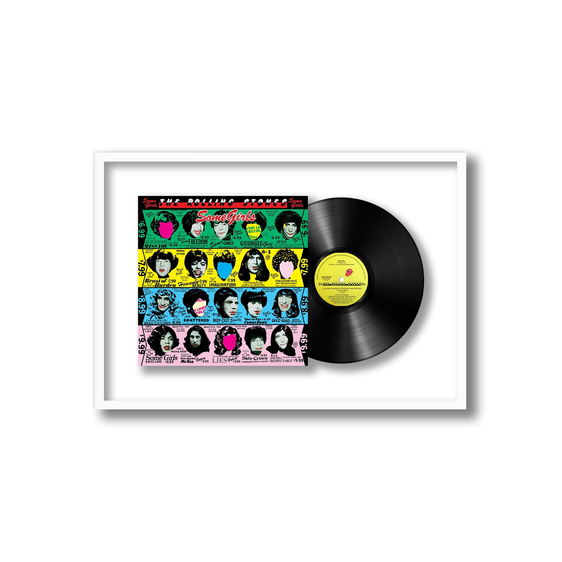 The Rolling Stones - Some Girls (Framed Vinyl)