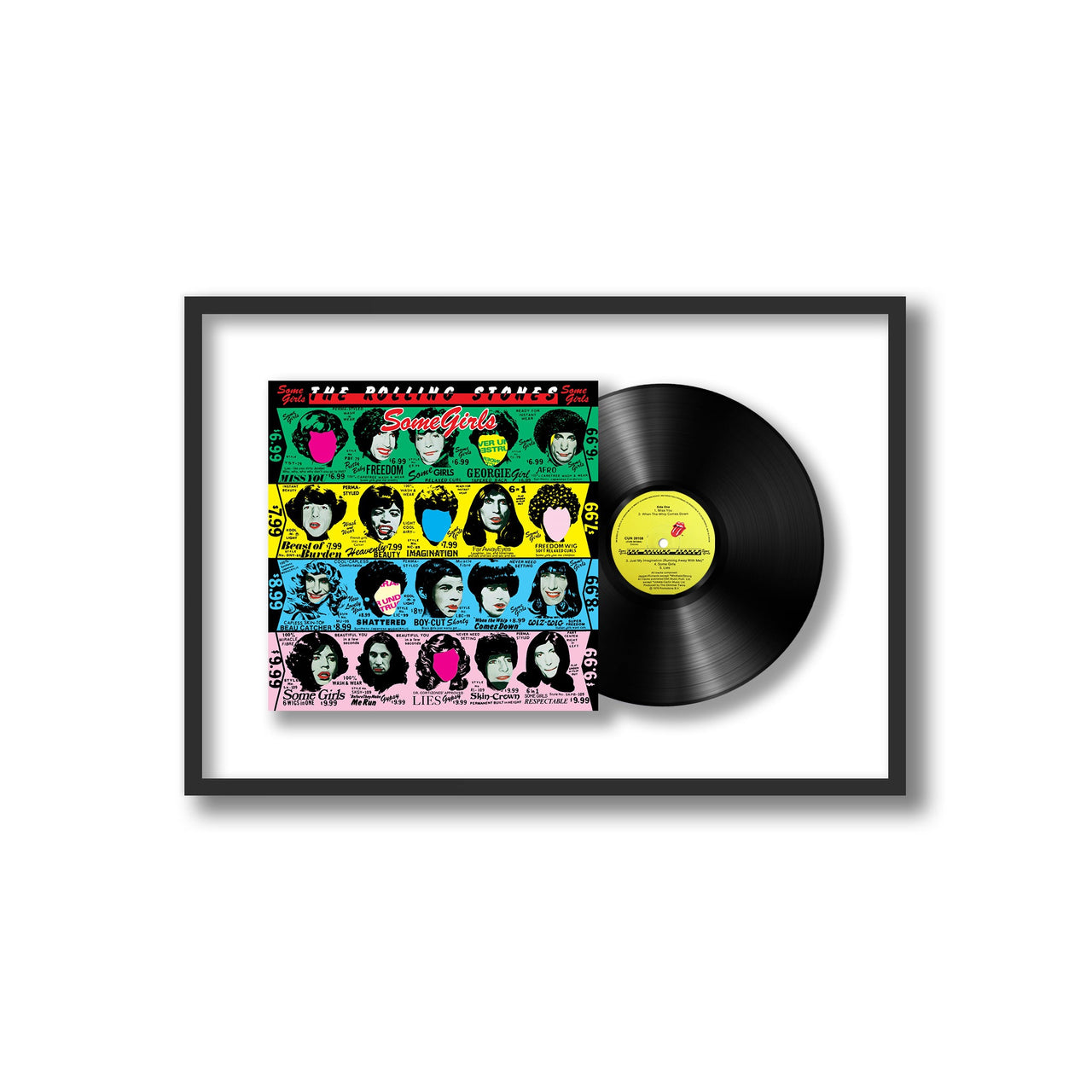 The Rolling Stones - Some Girls (Framed Vinyl)