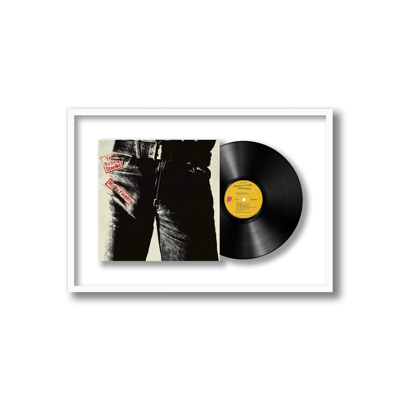 The Rolling Stones - Sticky Fingers (Framed Vinyl)