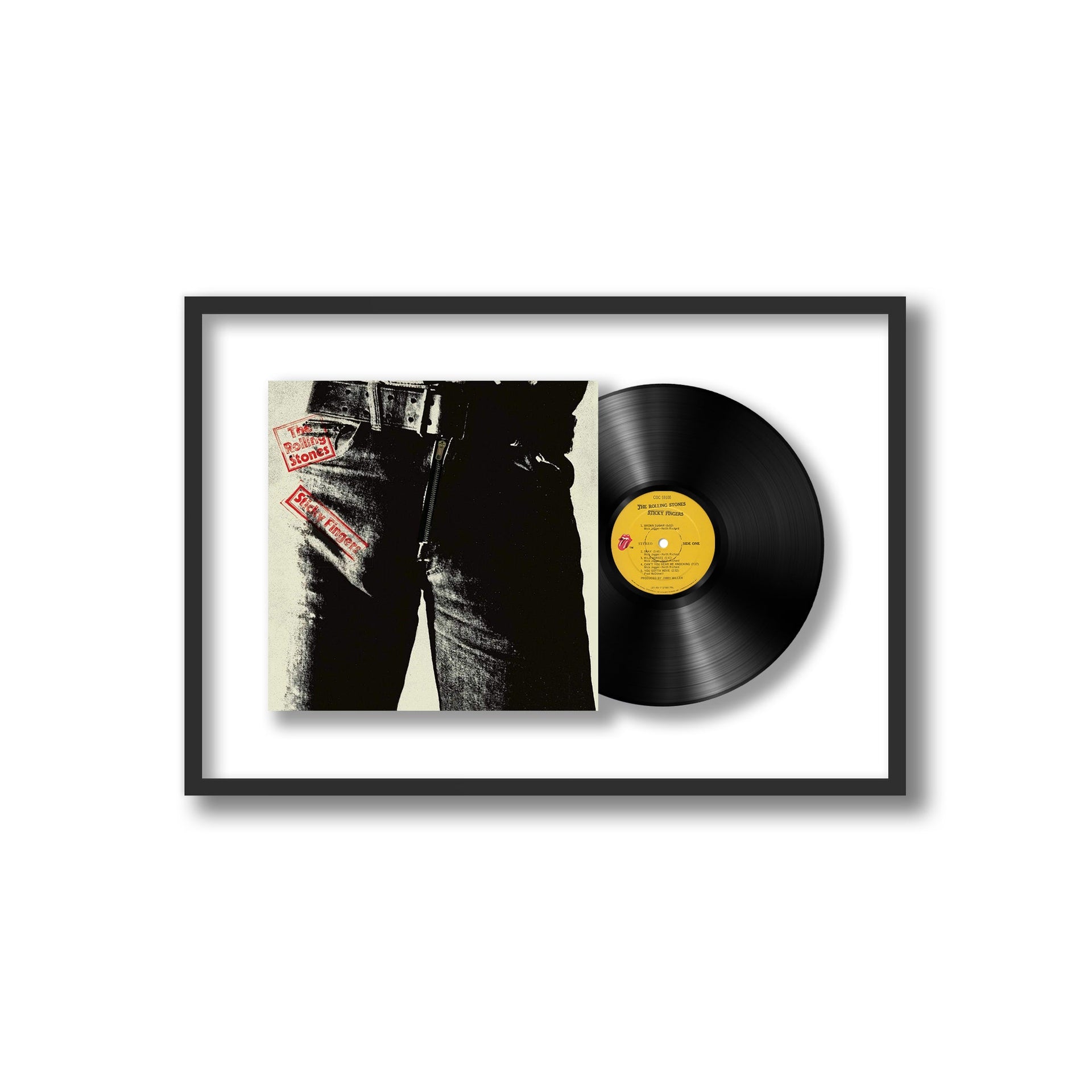 The Rolling Stones - Sticky Fingers (Framed Vinyl)