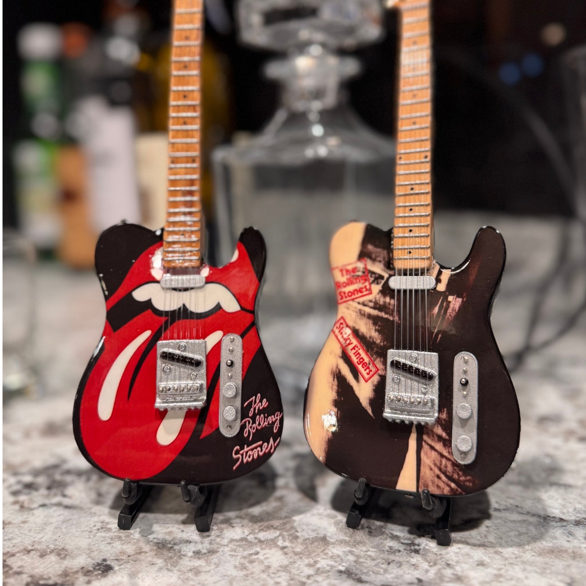 The Rolling Stones "Sticky Fingers" Mini Guitar