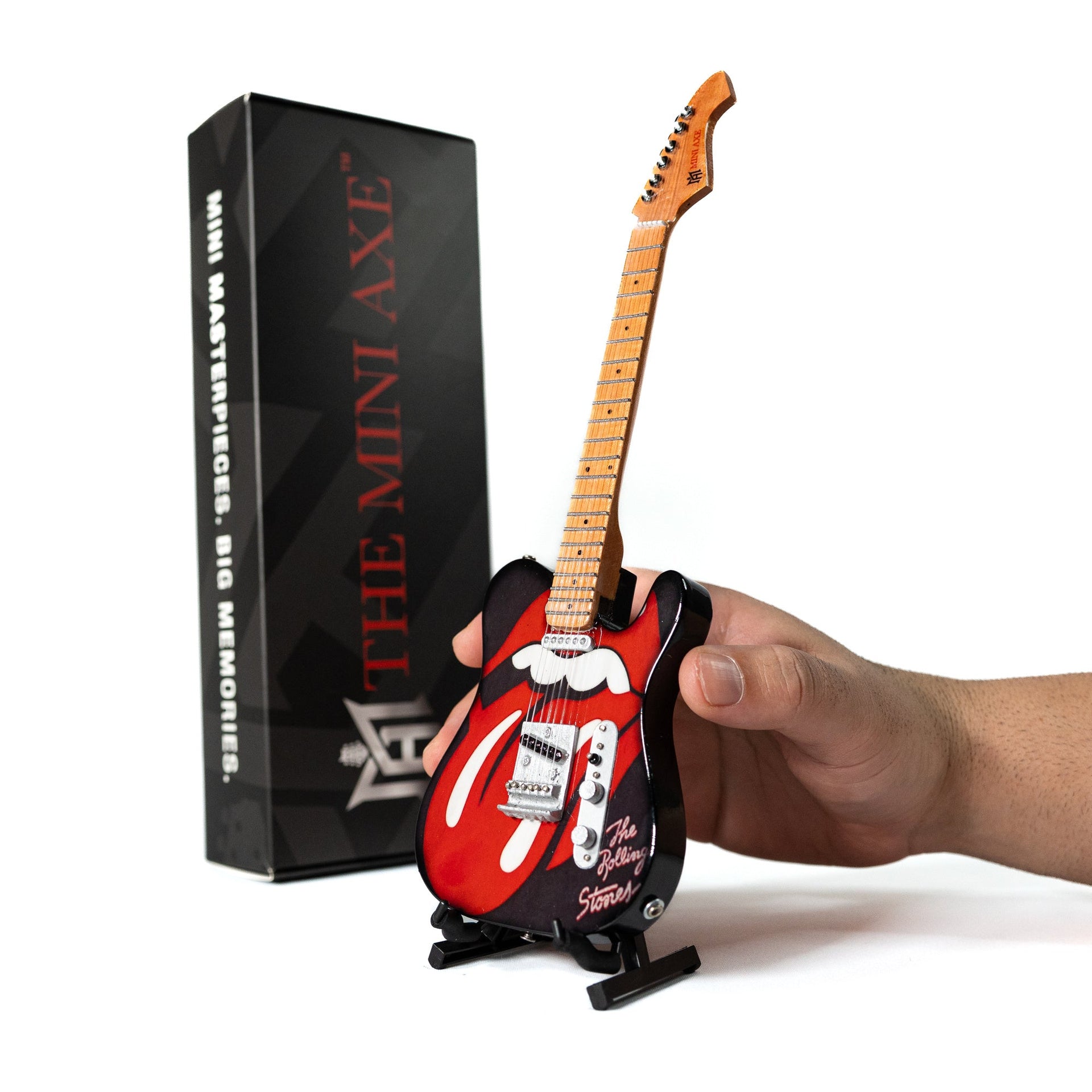 The Rolling Stones "Tongue and Lips" Mini Guitar