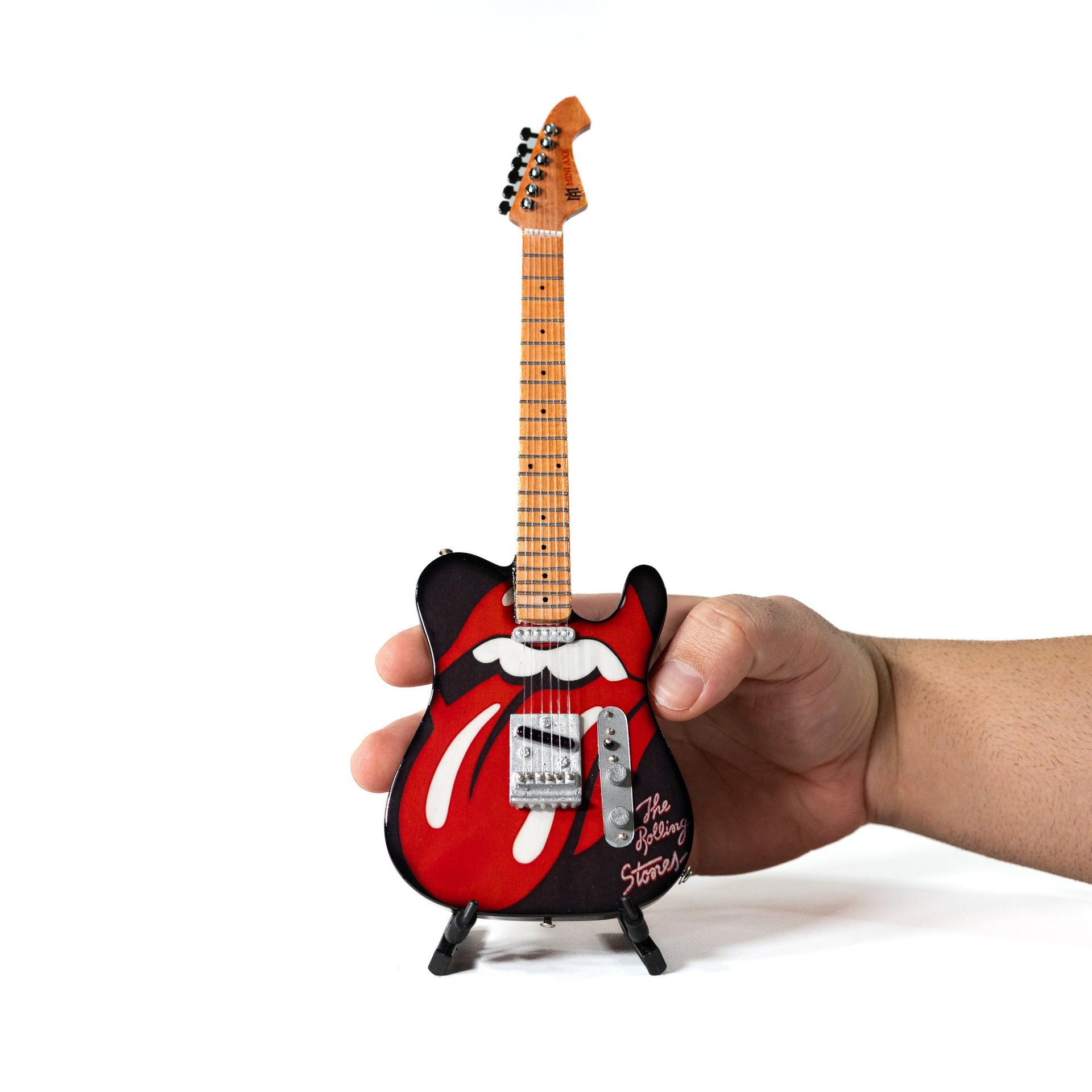 The Rolling Stones "Tongue and Lips" Mini Guitar