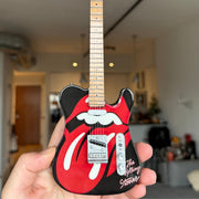 The Rolling Stones "Tongue and Lips" Mini Guitar