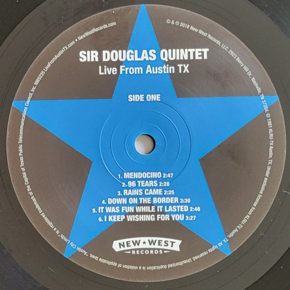The Sir Douglas Quintet – Live From Austin, TX (2-LP Vinyl)