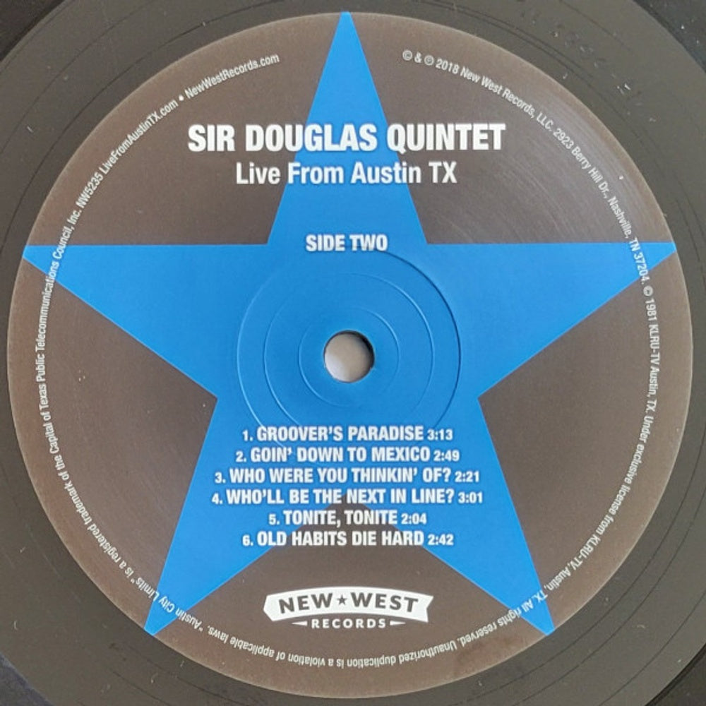 The Sir Douglas Quintet – Live From Austin, TX (2-LP Vinyl)